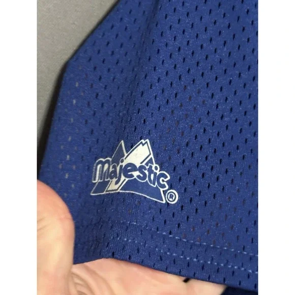 Majestic New York Mets Youth Baseball Jersey Blue Mike Piazza MLB 6541 METHY - Picture 8 of 14